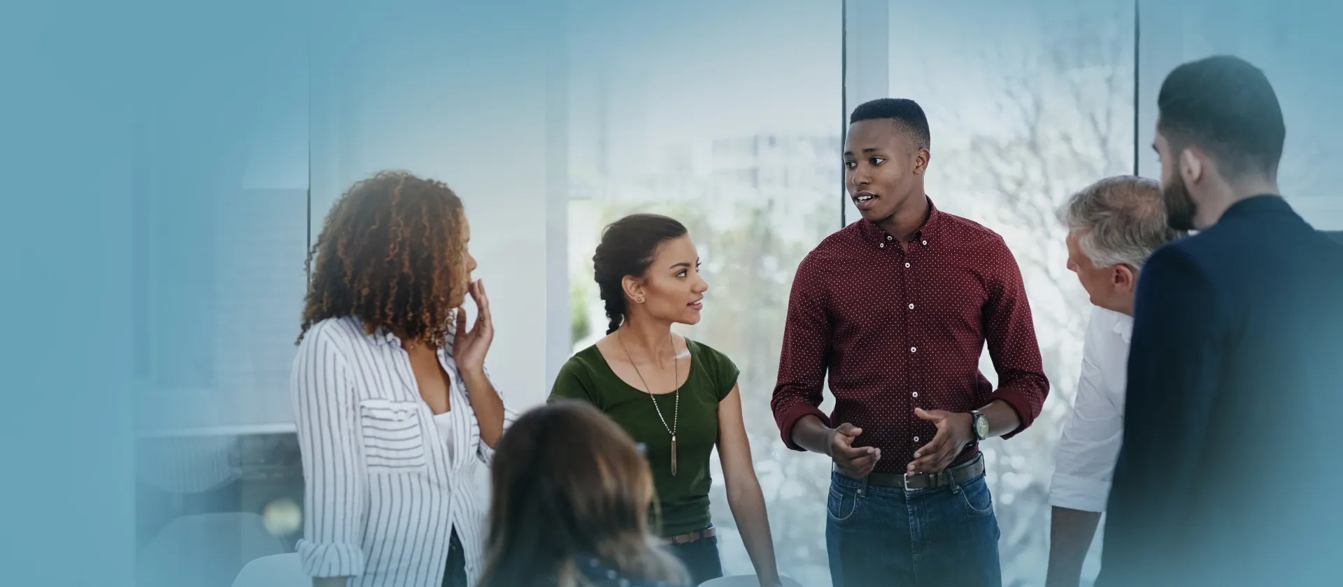 Diverse Gruppe # blau