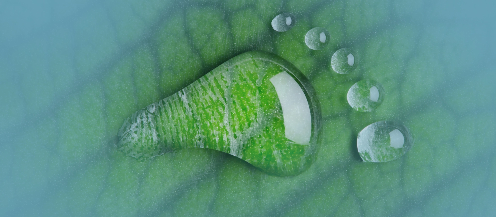 Dekarbonisierung: Co2-Fußabdruck # blau