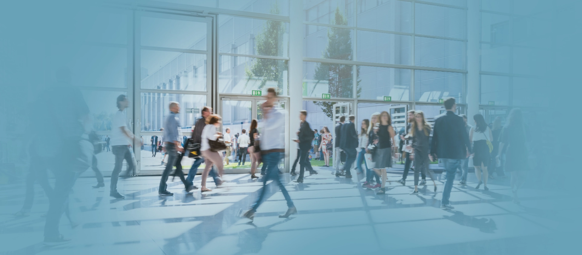 News Messe Veranstaltung # blau