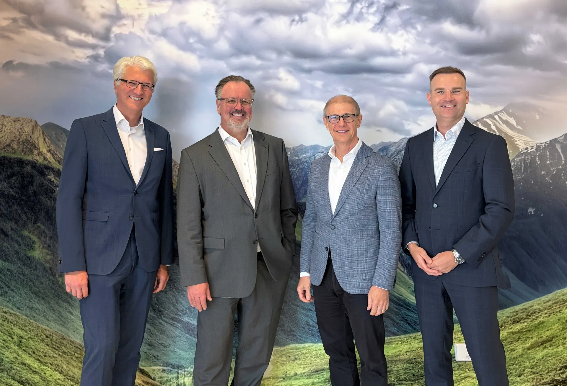 v.l.n.r. Georg Krause, Michael Dusch, Horst Bratfisch, Mathias Haack