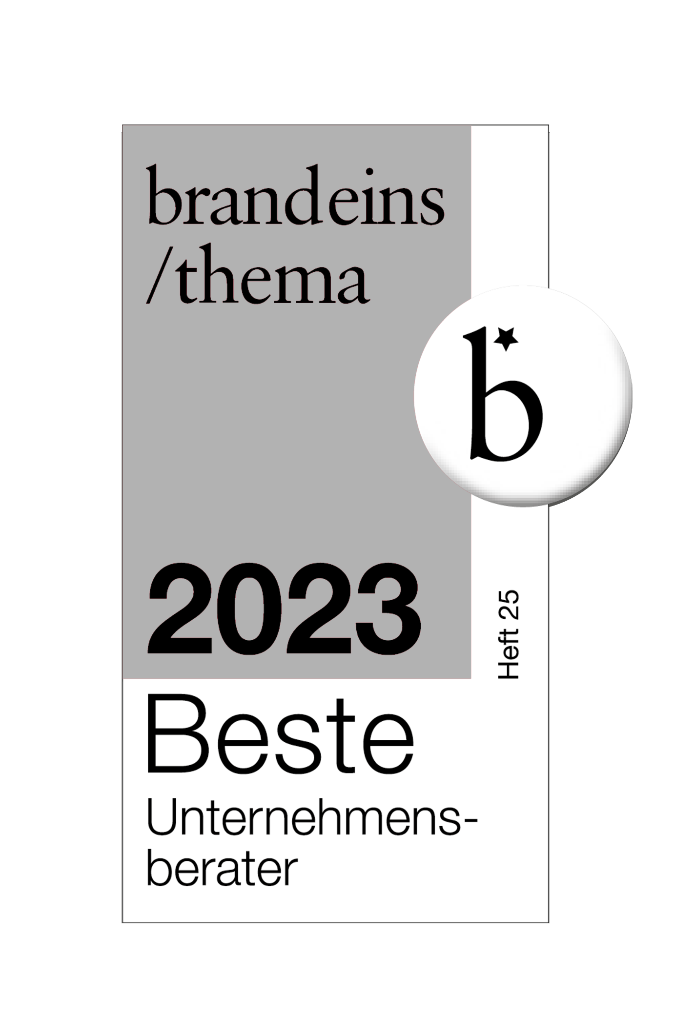 Brandeins Logo Beste Berater 2023