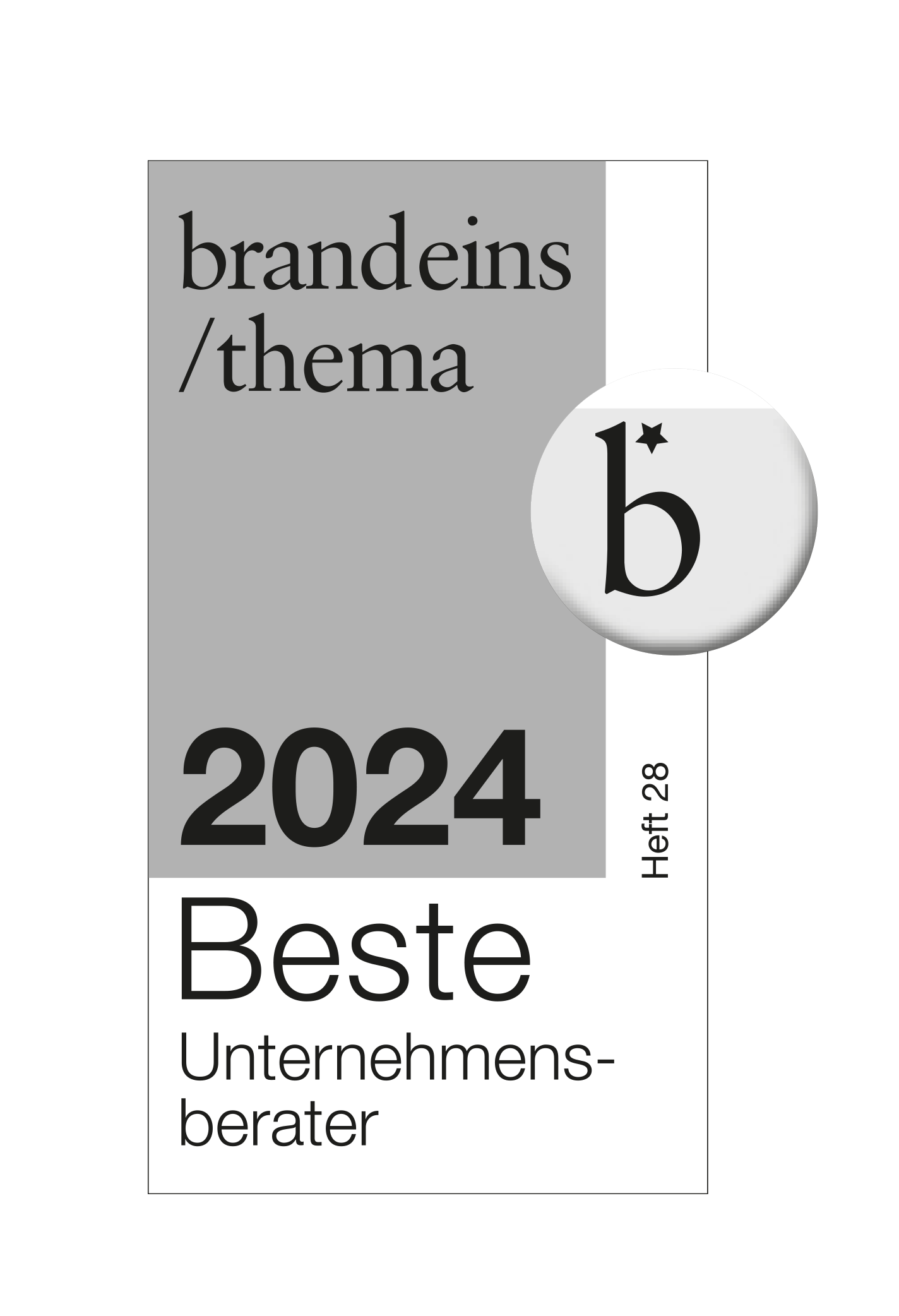 Brandeins Logo Beste Berater 2023