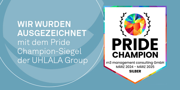 m3 management consulting GmbH erhält PRIDE Champion Siegel in Silber
